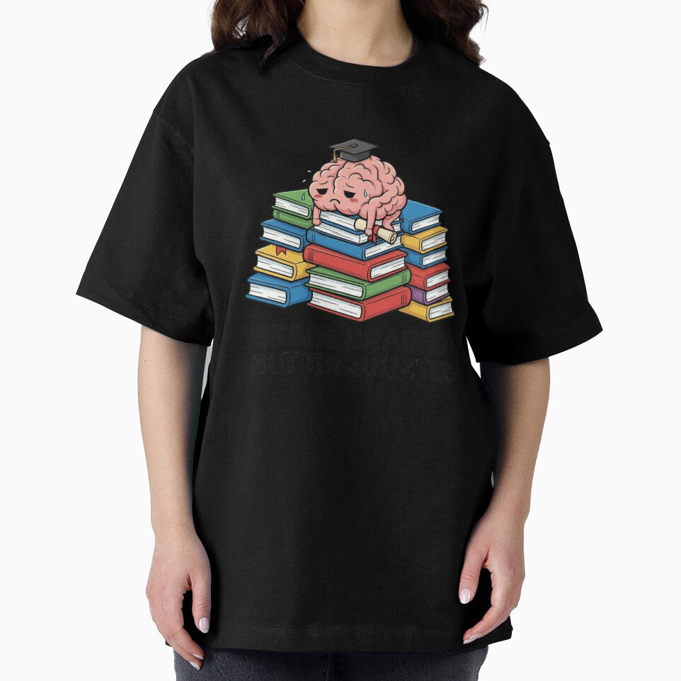 Funny Graduated Brain Drained But Graduated by Thread&Fable