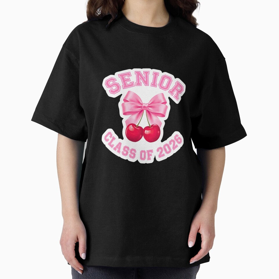 Senior 2026 Coquette Bow Cherry - Class of 2026 Pink Aesthetic by Abdeelol