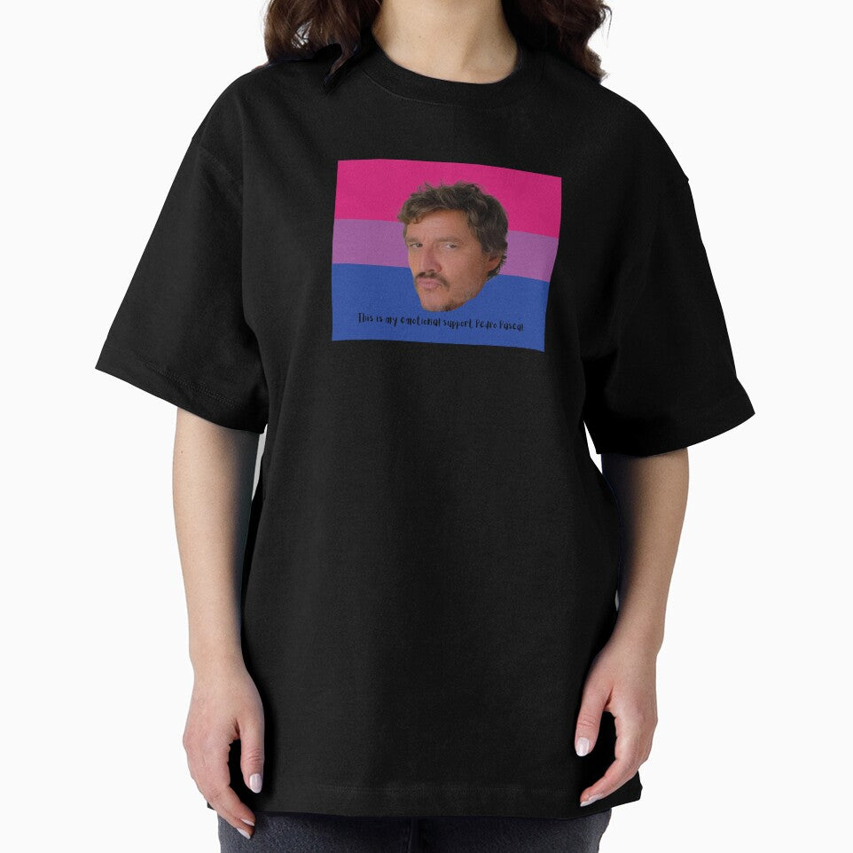 Emotional Support Pedro Pascal – Bisexual Pride Flag Edition by LittleMsMorales