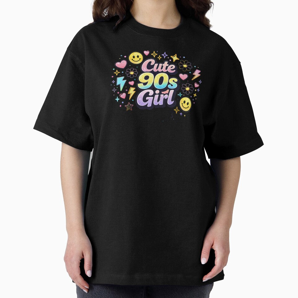 Cute 90s Girl Shirt – Retro 90s Babe Aesthetic Tee | Vintage 1990s Nostalgia Fashion by MEMORY-LN-Tees