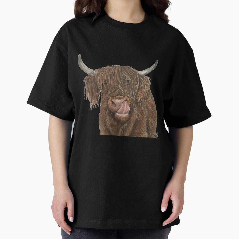 Highland Cow Acrylic Painting by XbAndDesignsx