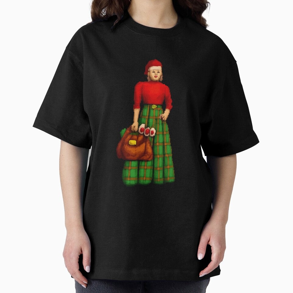 Retro 8-Bit Christmas Mrs Claus Pixel Art Sticker | Holiday Fashion Pixel Character by Gurjeetpixelart