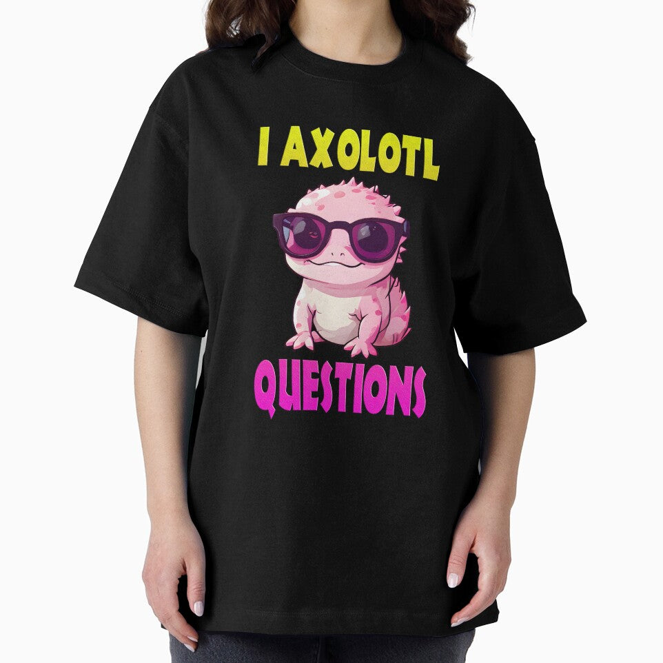 Cool Axolotl with Sunglasses Cartoon Art by RetroPop23