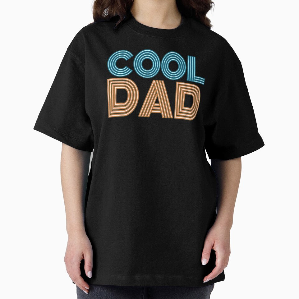 Simple Cool Dad Father's Day Neon Retro Typography Quote by Hommie9977