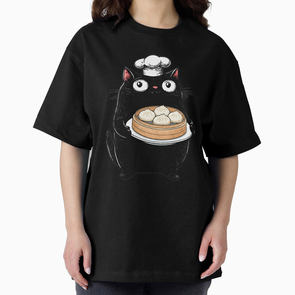 Cute Fat Cat, Steamer, Baozi Buns by OrenjiArtShop