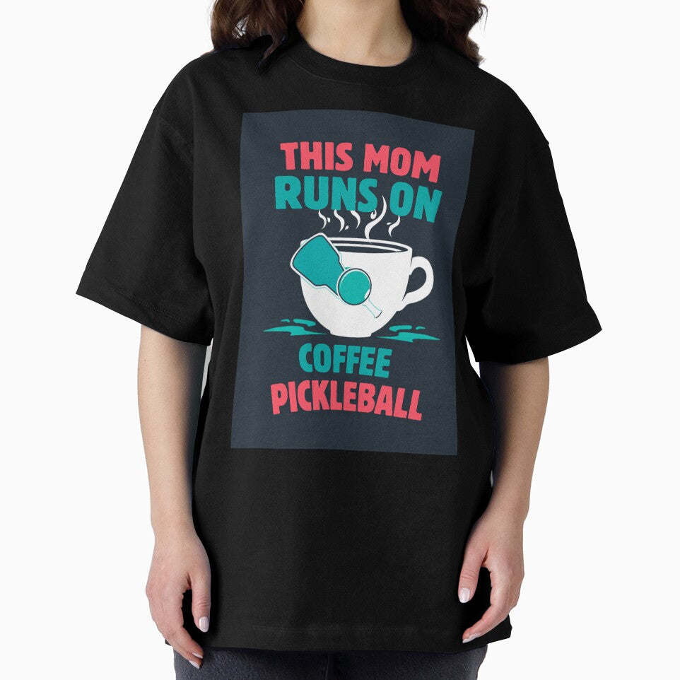 This Mom Runs on Coffee and Pickleball Funny Sports Mom Gift by AlouloDesigns