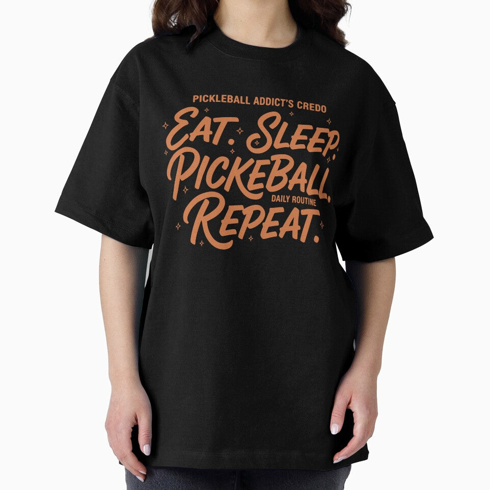 Pickleball Addicts Credo Eat Sleep Pickleball by LuminOrb