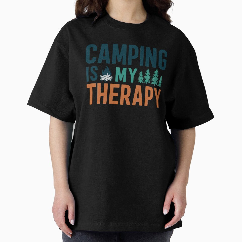 Nature's Healing: Camping is My Therapy" Sticker by Pattern-Parade
