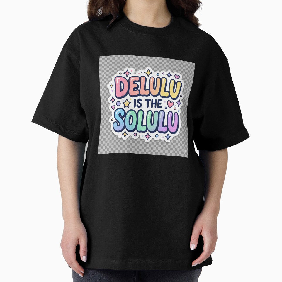 Delulu Is The Solulu Funny Gen Z Meme Aesthetic Sticker by R & K Fashions