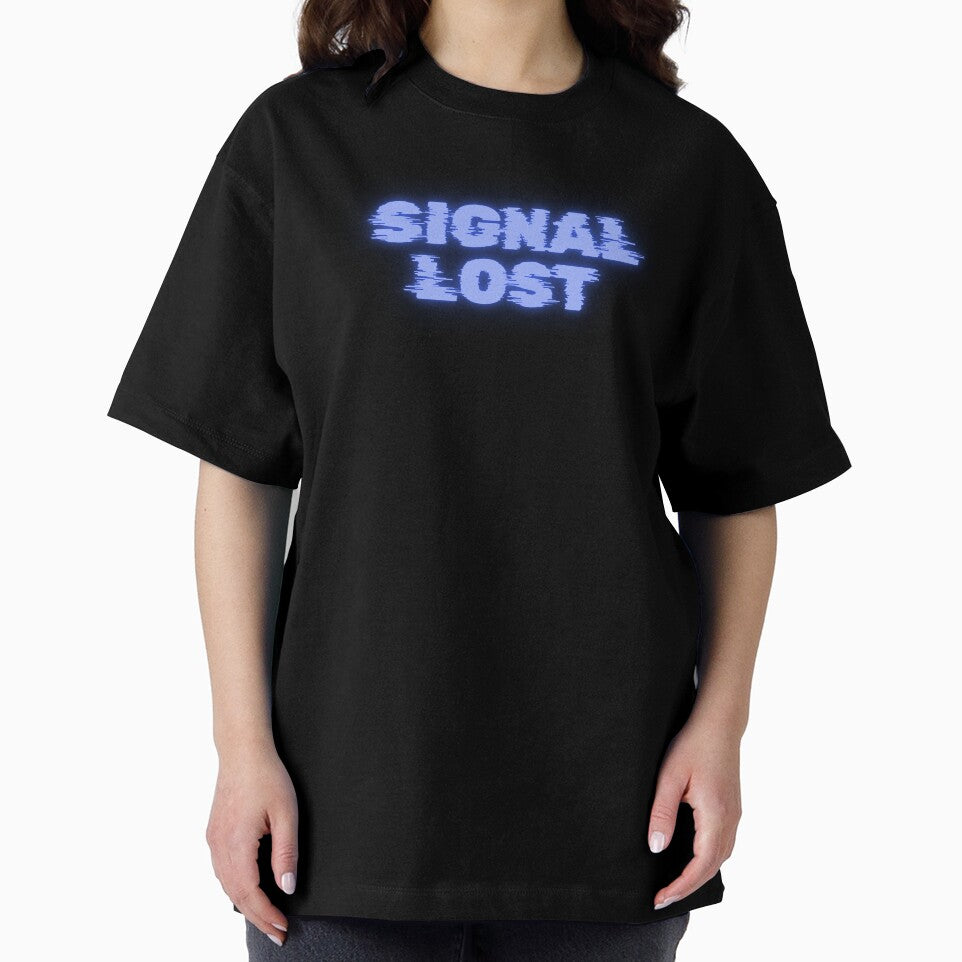 Signal Lost - Blue Glitch Aesthetic Typography by ClashShop