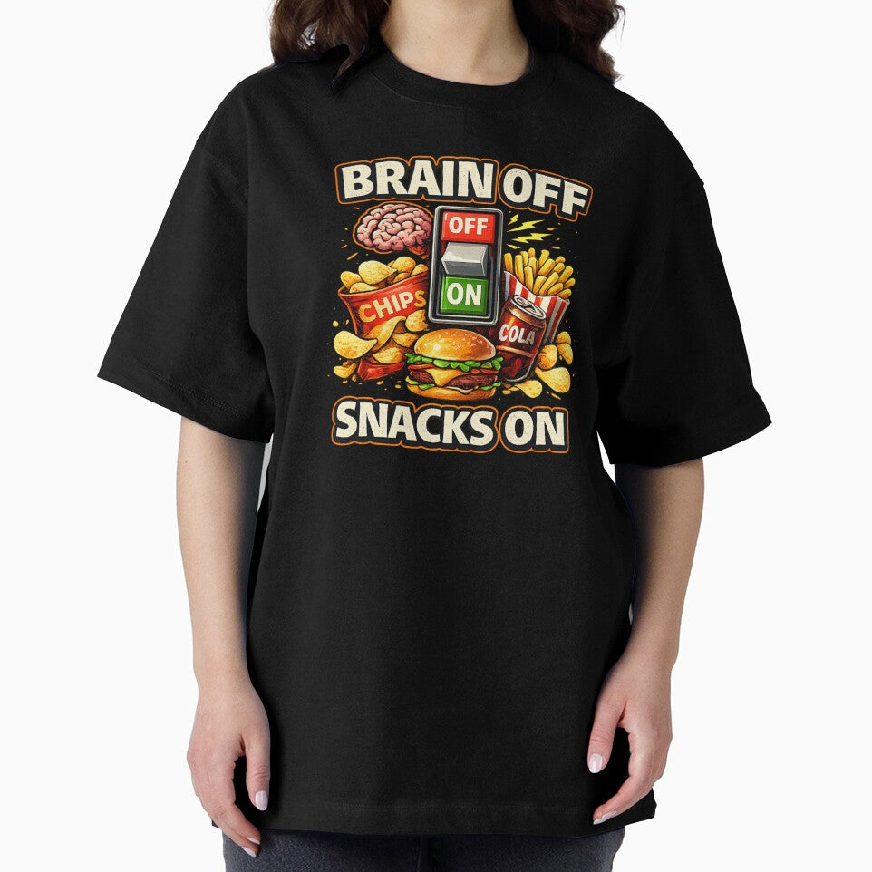 Brain Off Snacks On Funny Lazy Food Mode Design by Timeless Junction