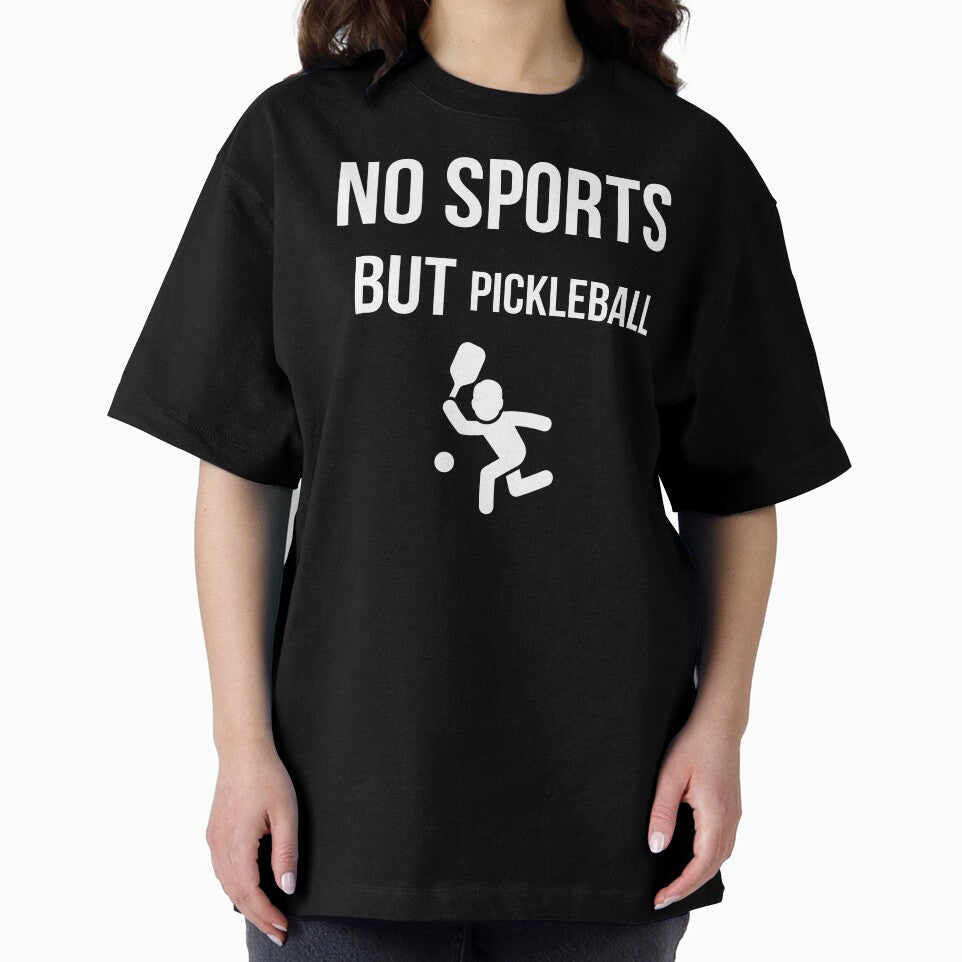 No Sport But Pickleball Funny Player Silhouette by area248