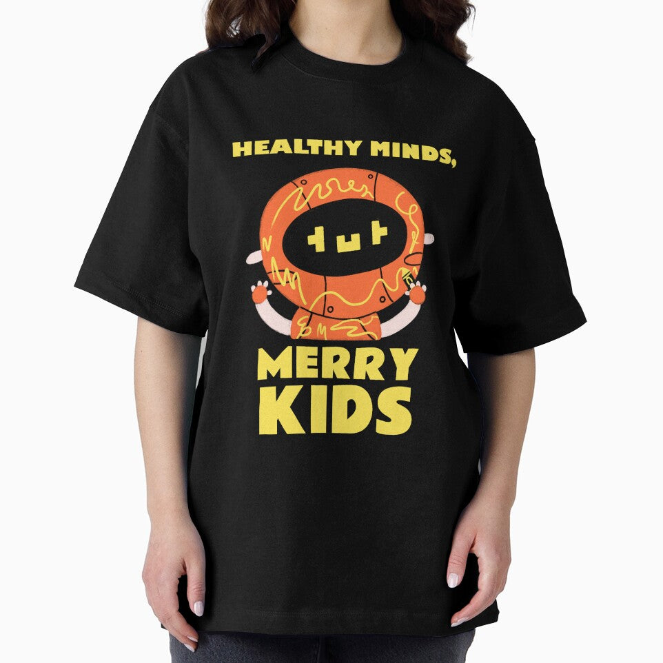 Healthy Minds, Merry Kids Cute Robot by Winter--Flowers