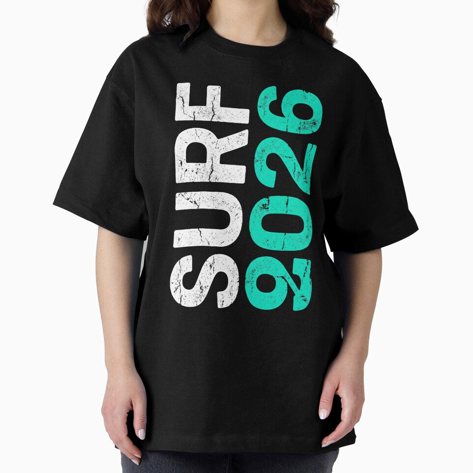 Surf 2026 Distressed Vertical Typography by TeNovaStudio