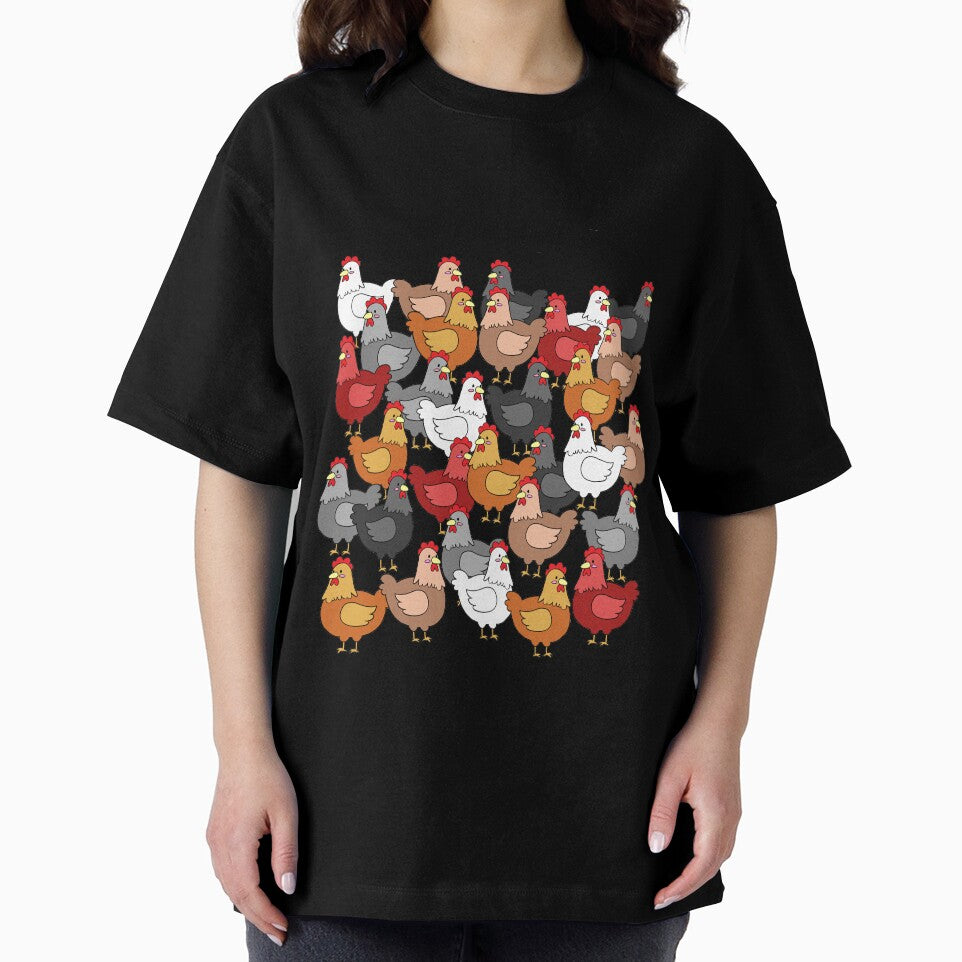 Chicken math cute pattern by lifewithbirds