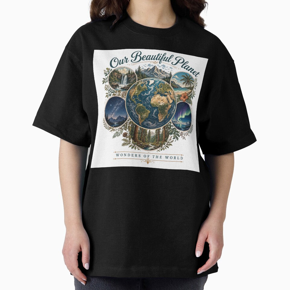 Planet Earth First Nature Mountain Eco T-Shirt by WornWildCo