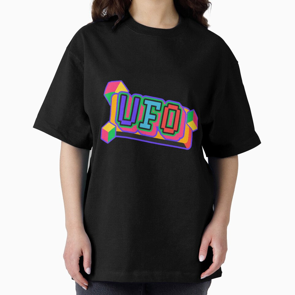 Colorful UFO Block Letter Sticker by johanthonsy