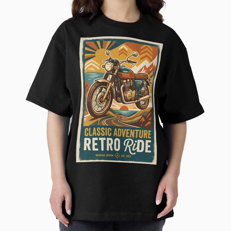 Vintage Adventure Retro Motorcycle Art Aesthetic by dreephic22