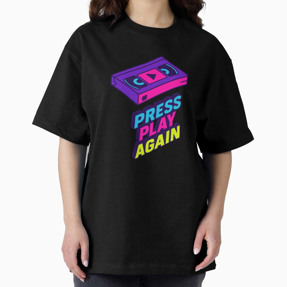Press Play Again — Neon Retro Sound Design by DSGIN4YOU