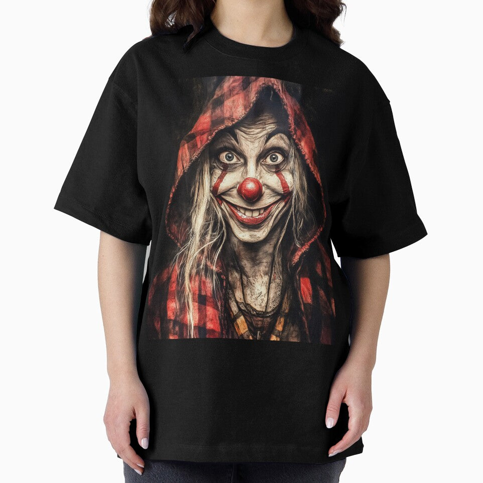 Crimson Hood Clown Portrait by Verademacedoart