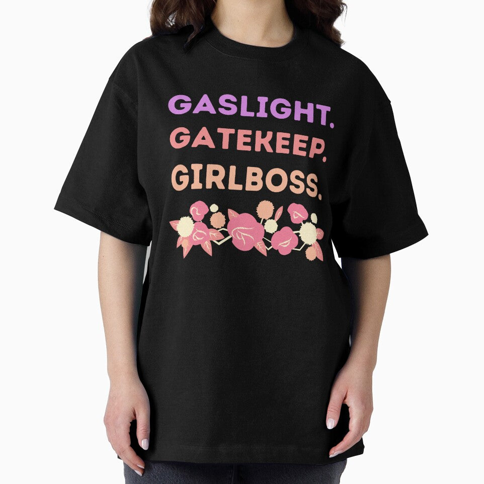 Gaslight Gatekeep Girlboss Warm Rose Floral Meme Quote by MiaDelelai