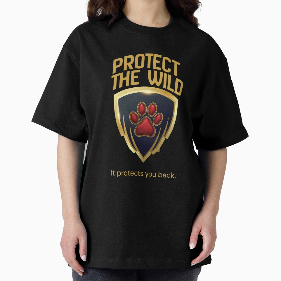 Protect the Wild Native American Shirt – Wildlife Conservation & Animal Rights Tee by Eyanosa Native Design