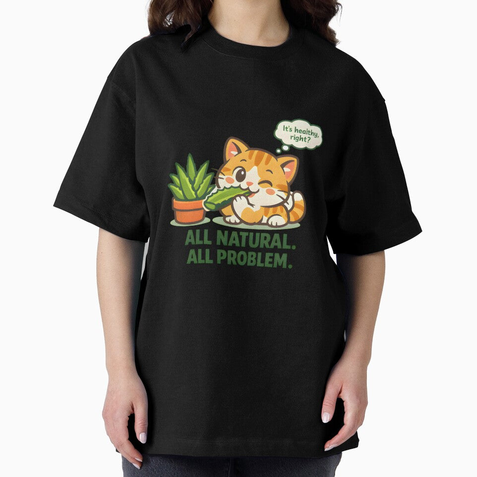 All Natural All Problem – Funny Cat Aloe Vera Veterinary Humor Design by Bettybee00