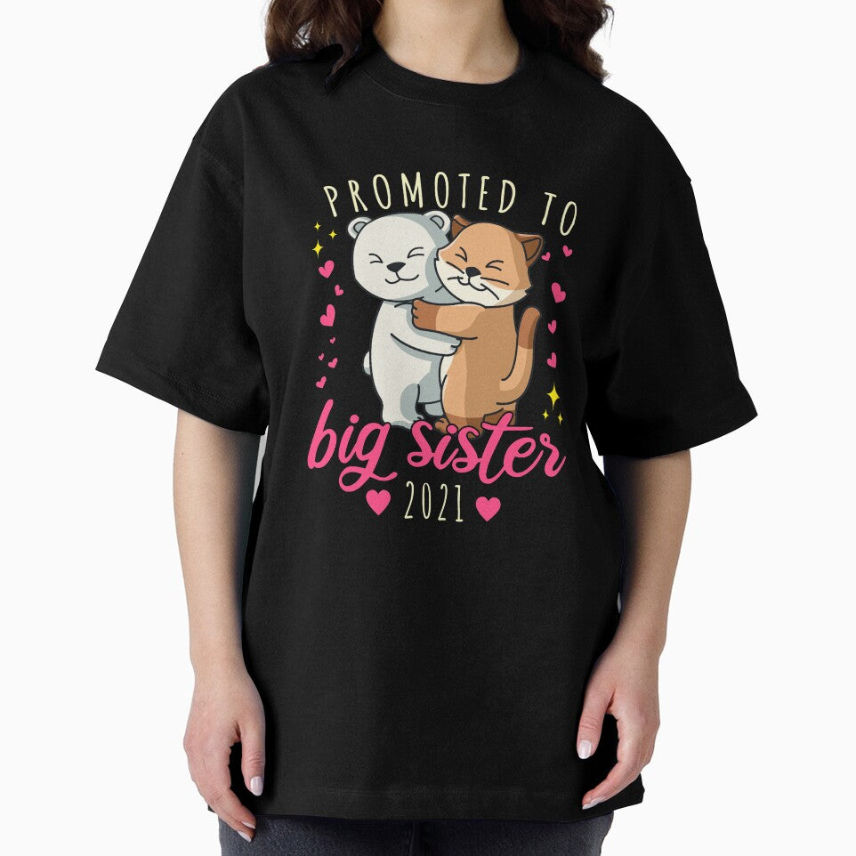 Promoted To Big Sister Est 2021 Funny Announcement Gift by 123428094
