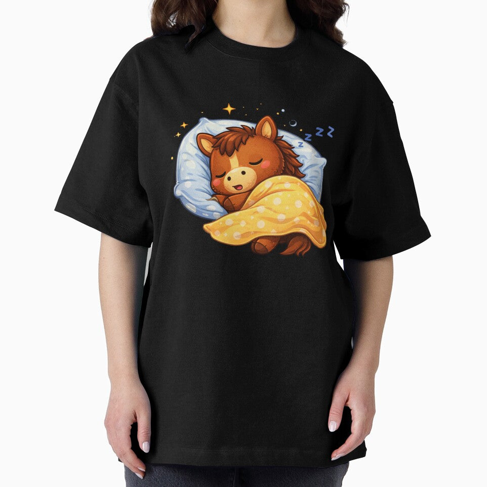 Cozy Tet Horse Nap – Cute Sleeping Zodiac by PunchDrop