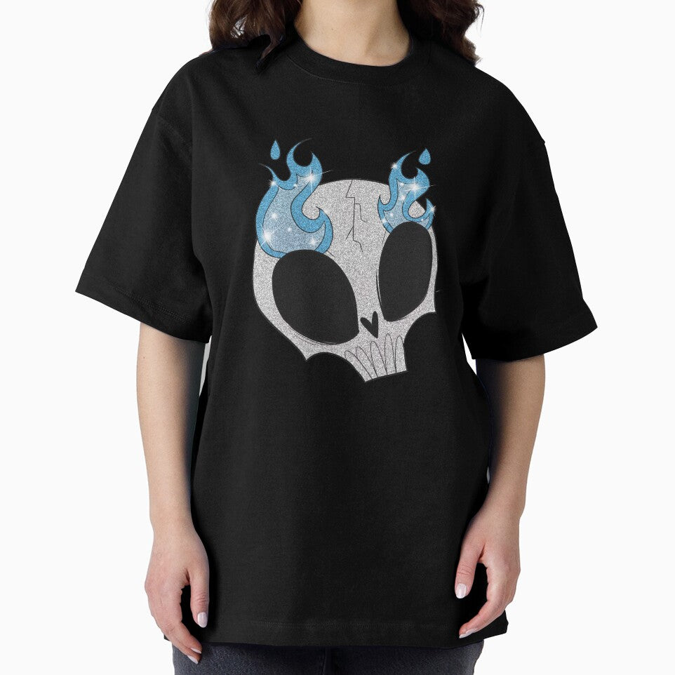 Blue Fire Skull by gross-girl99