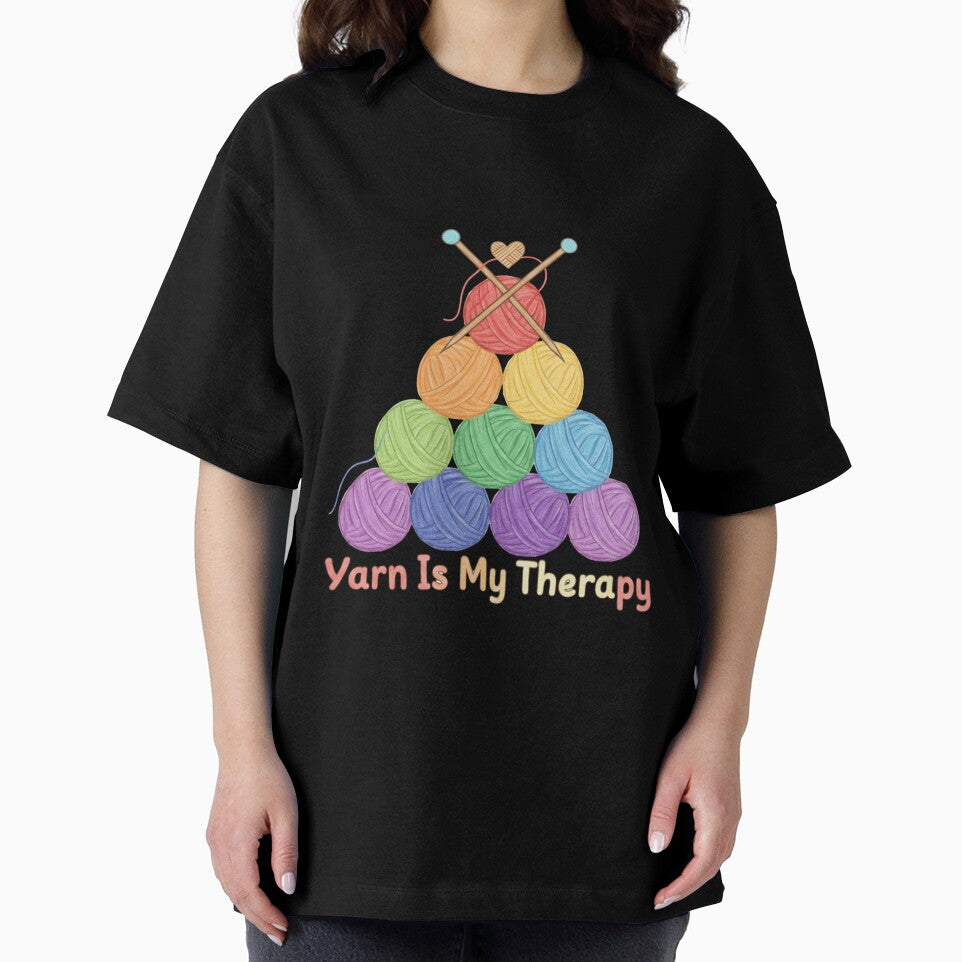 Yarn Is My Therapy – Cozy Knitting & Crochet Lover Shirt by harinshop ⭐⭐⭐⭐⭐