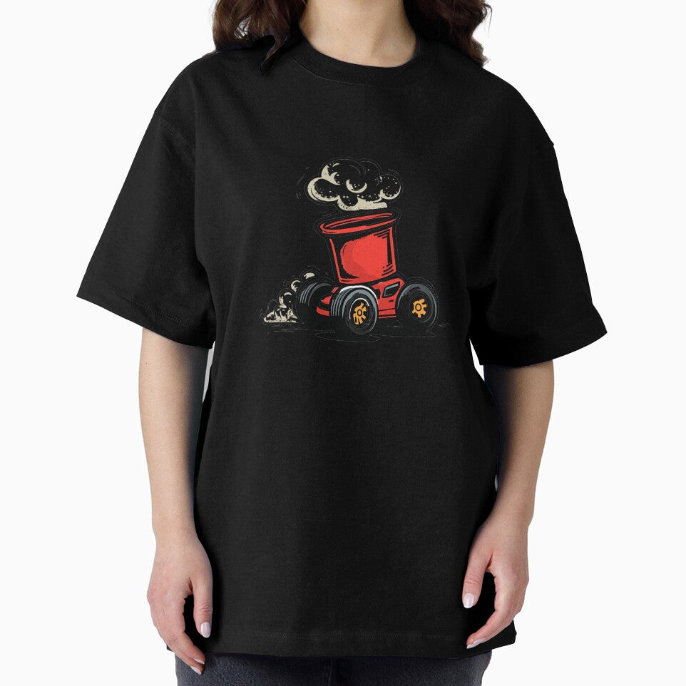 Ramen Drift Car – Spicy Cup Noodle Racer Cartoon Design by Alphakenon