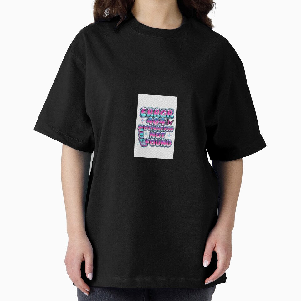 Error 404 Motivation Not Found Y2K Glitch by tsnow2513