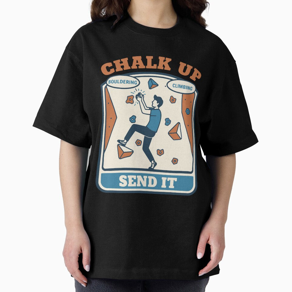 Chalk Up Bouldering Climbing Send It Design by LuminOrb