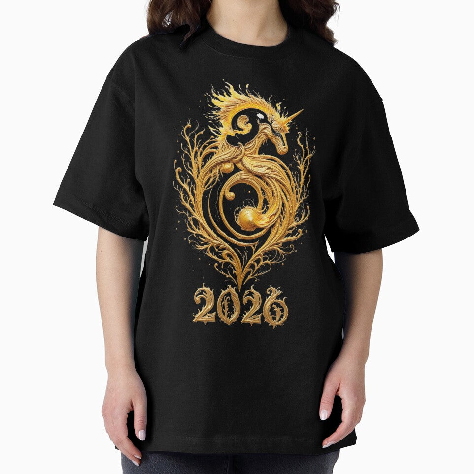 Fire Horse Chinese New Year Tee, Lunar Celebration T-Shirt by fantasy.world