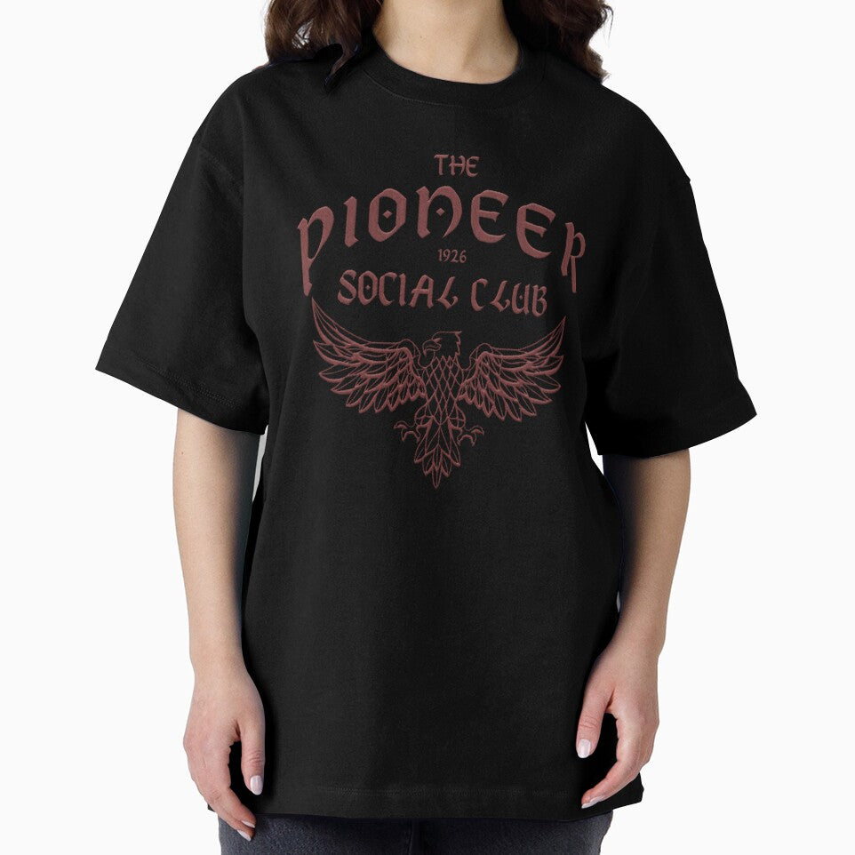 embroidery style the pioneer social club typography art by hayrpictures