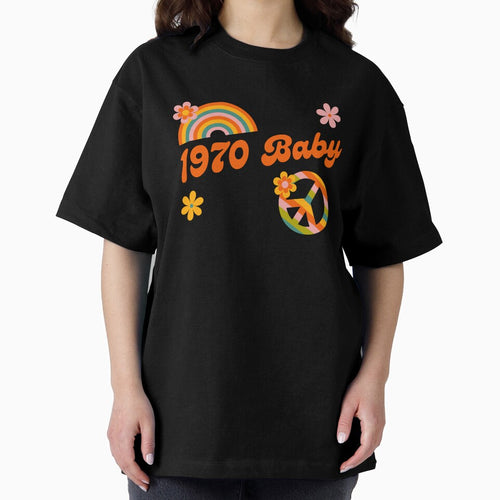 1970 Baby Retro Flowers Peace Sing Groovy Hippie Colors by Brasilia