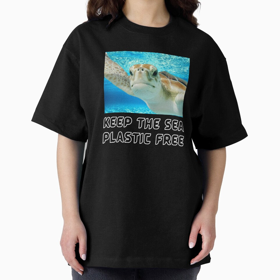 Sea Turtle Marine Life Plastic Pollution Awareness by SmallDart Creations