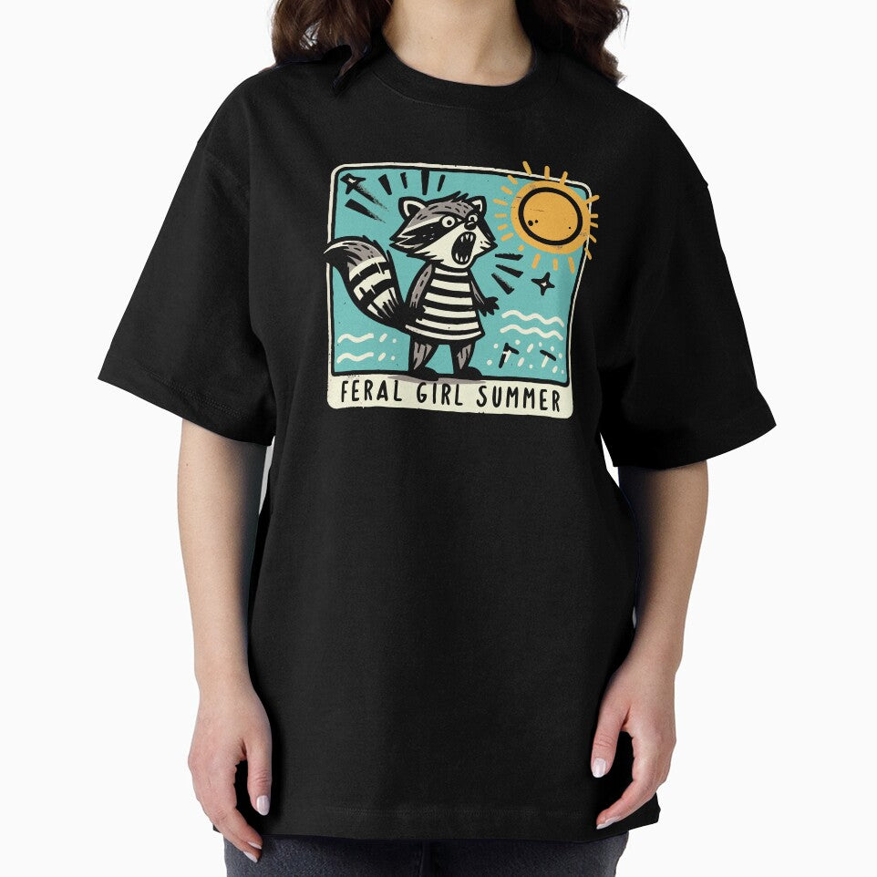 Feral Girl Summer Meme Raccoon – Wild & Free Vibes! by Scaryzz