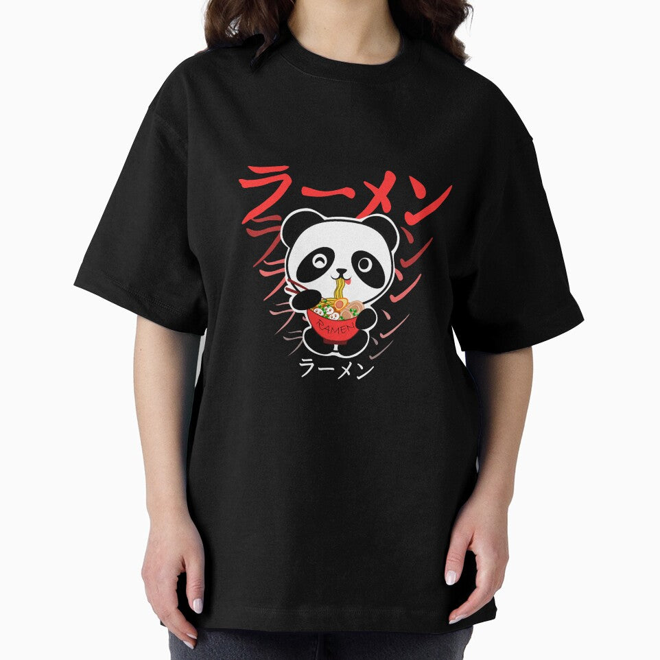 Cute Kawaii Baby Panda Eating Ramen Spicy Japanese Noodle by merchloh128