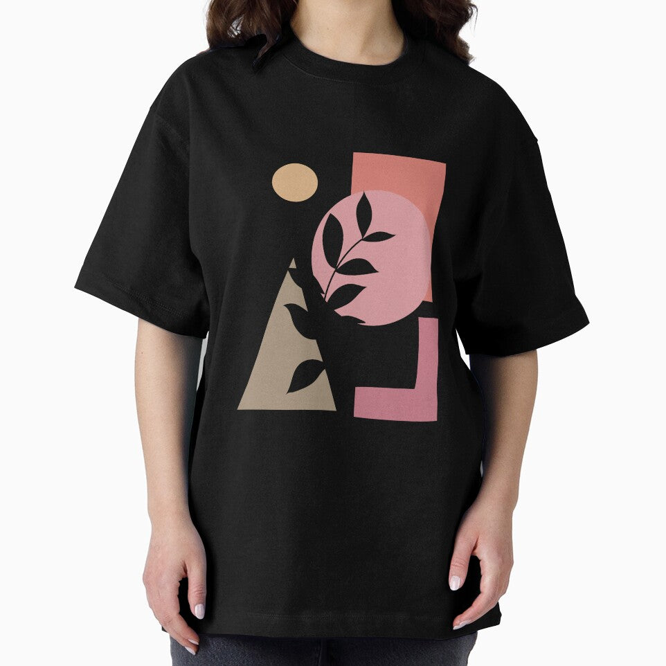 Geometric Boho | Black Leaf | Handmade Premium Prints by BesideStyles