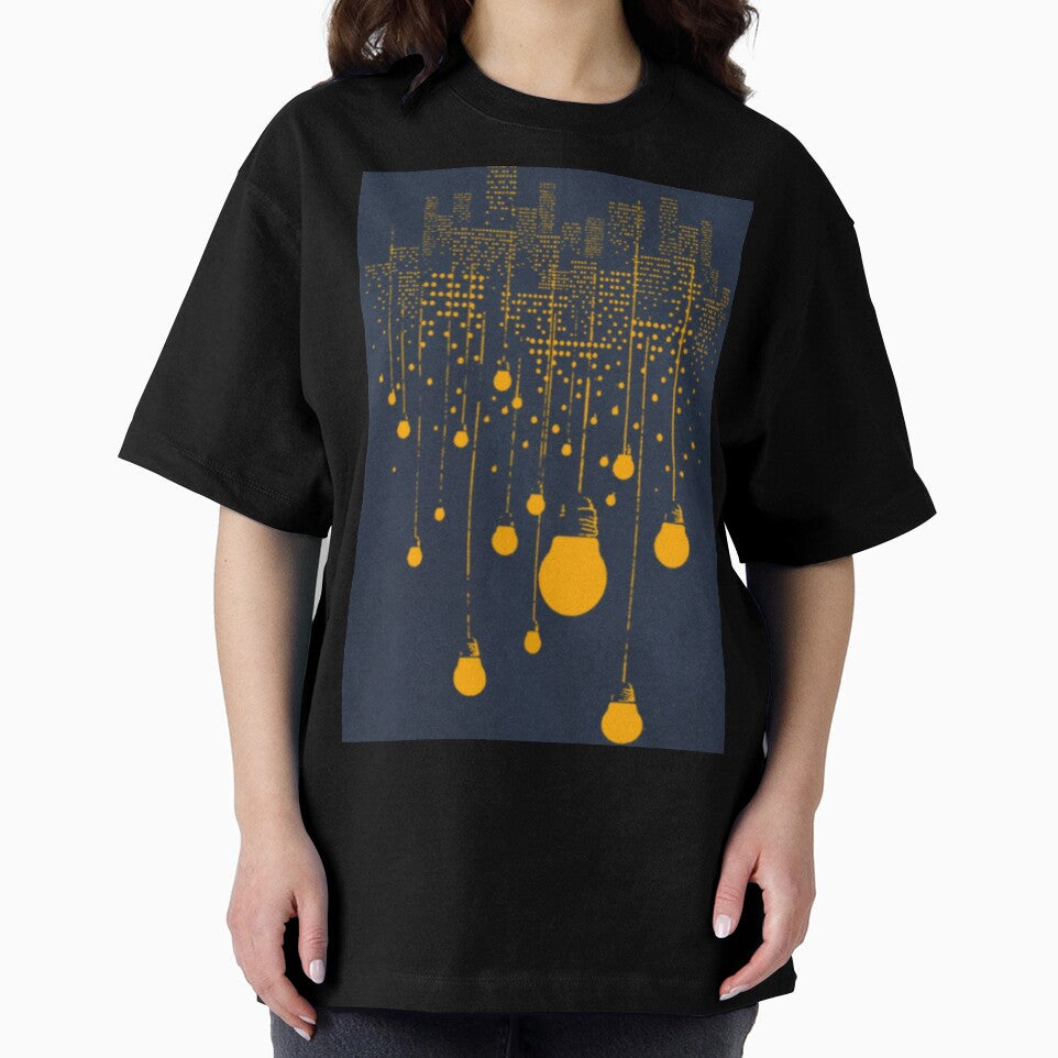 Lightening Bulbs Printed T-shirt by storeInsight
