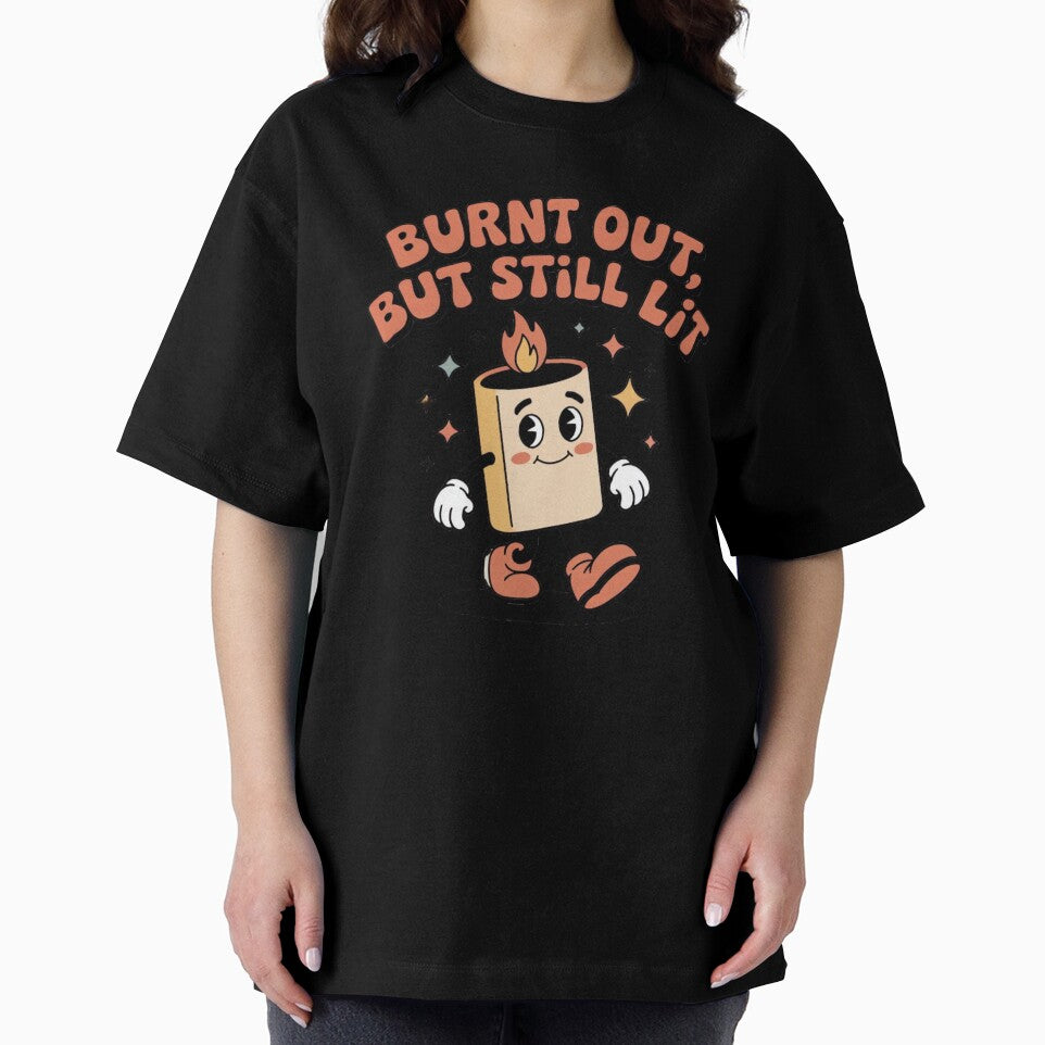 Retro “Burnt Out But Still Lit” – Cute Matchstick Design in Vintage Colors by ARTReMi