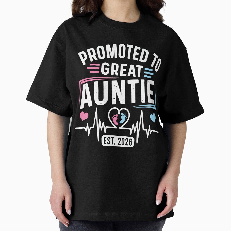 Promoted To Great Auntie Est 2026 Soon To Be Auntie Baby Announcement Gift by kiralynstration
