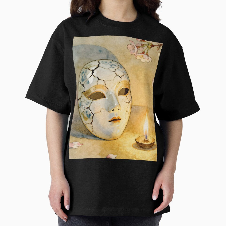 Cracked Porcelain Mask – Blossoms of Truth and Transformation by SoniaSarkali
