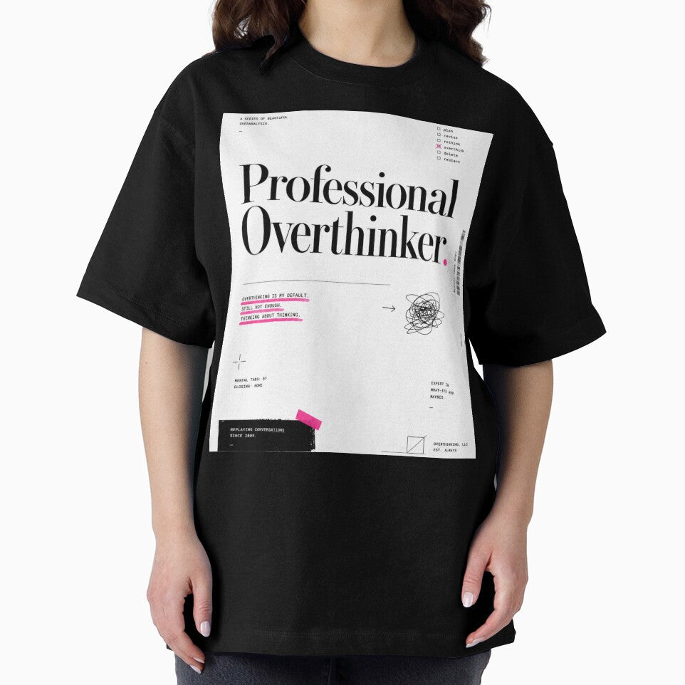 Professional Overthinker Typography by tmoca