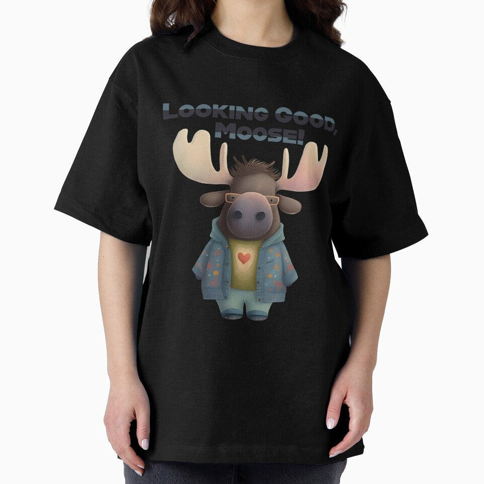 Cool Moose in Fancy Jacket and Glasses by Anicue