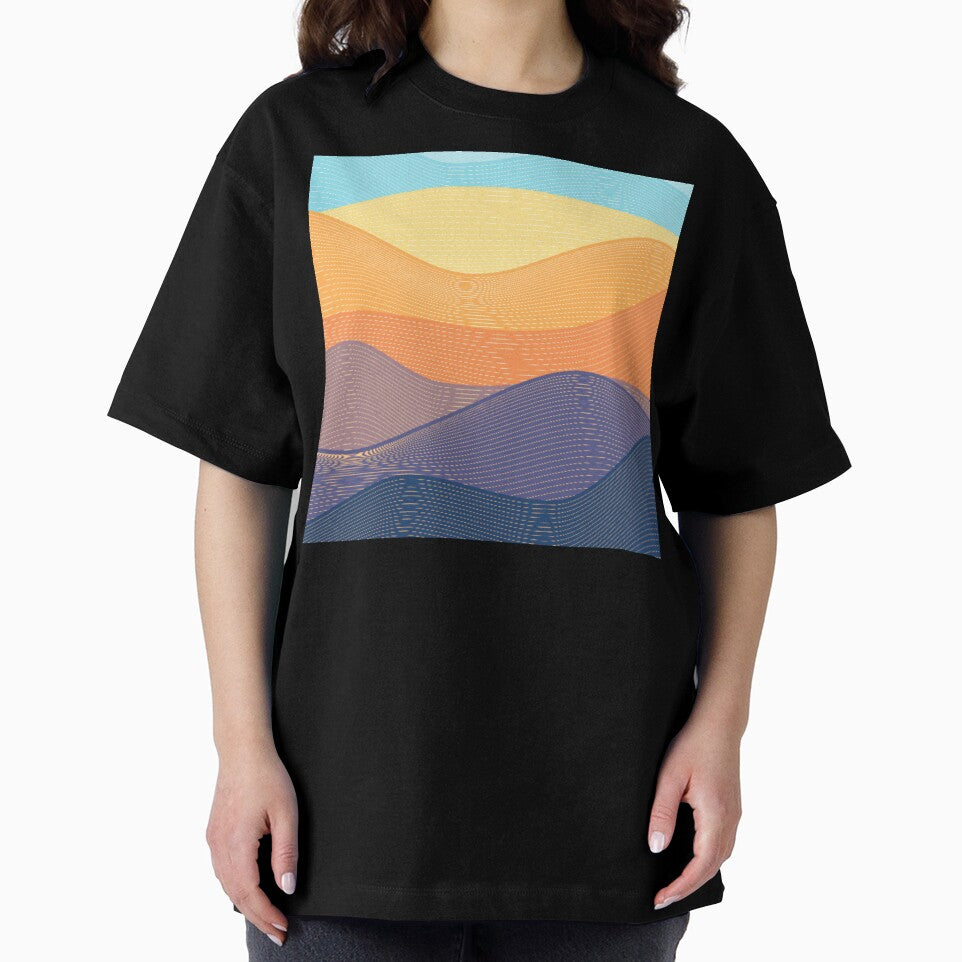 Boho Mountain Art Print Design by antevasinart