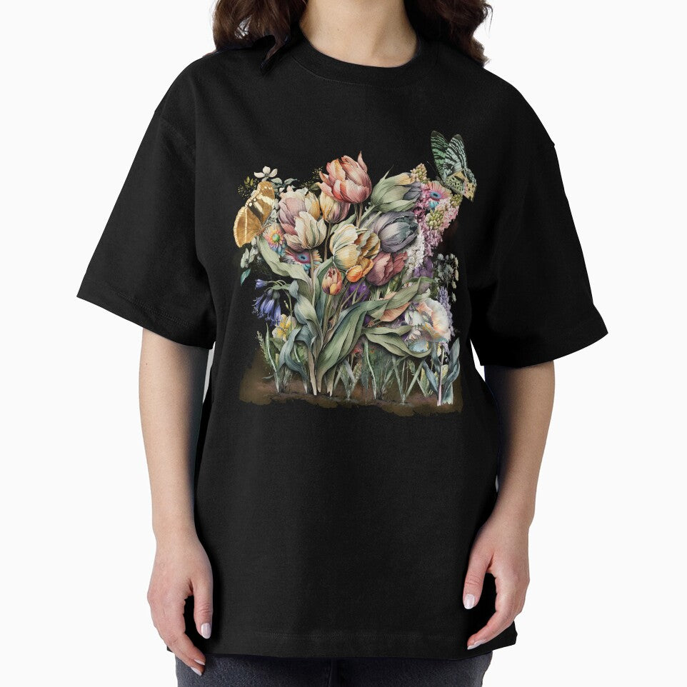 Vintage Pressed Flowers with Butterflies Boho by H2O-HisHerOufit