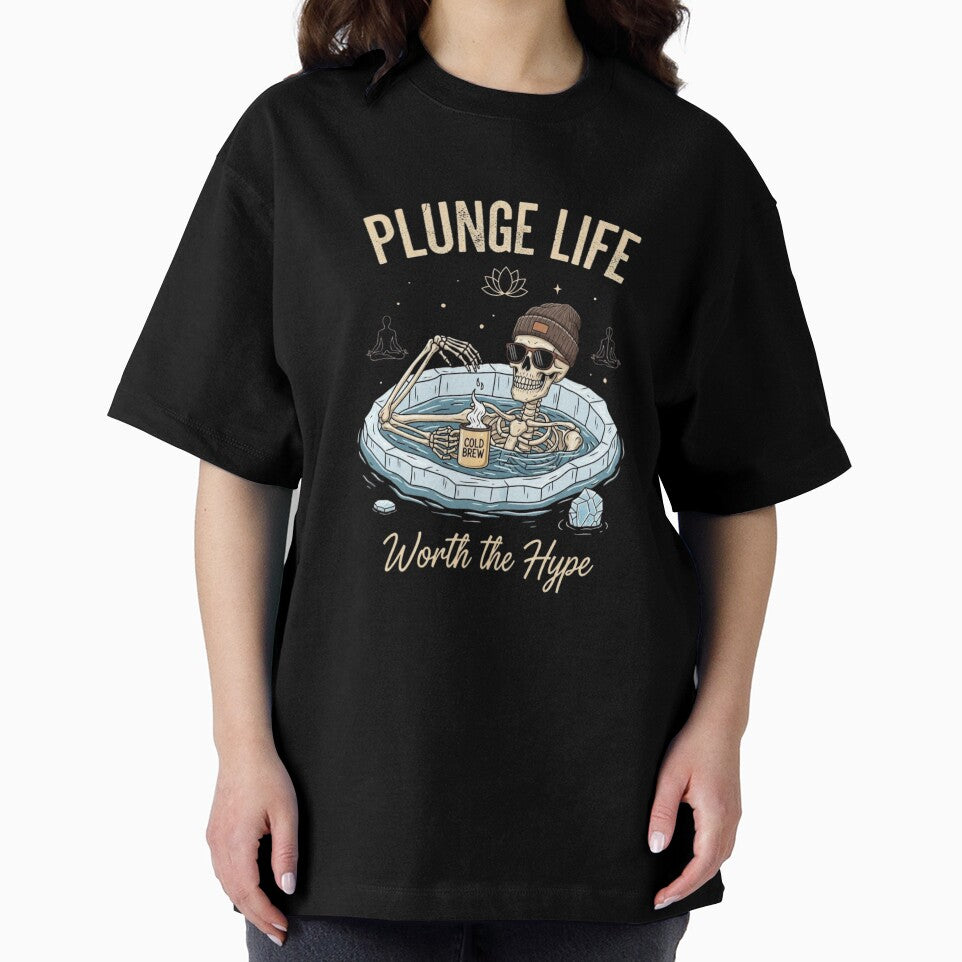 Plunge Life, Worth the Hype - Funny Ice Bath Gift for Biohackers by FitEnvy